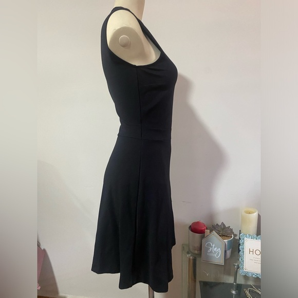 Armani Exchange Black Asymmetrical Wrap Mini Dress - Picture 10 of 14